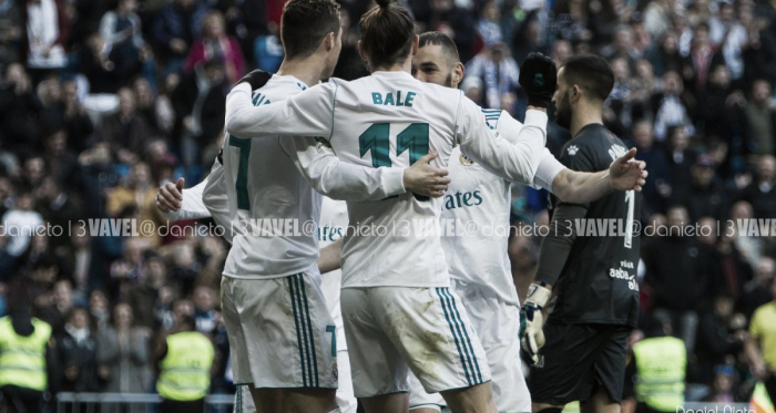 La BBC juntos en un partido de Liga contra el Alavés I Foto: Daniel Nieto (VAVEL)