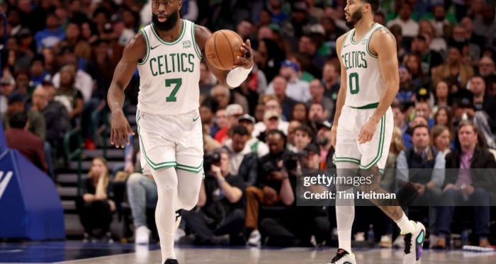 The Boston Celtics tame the Dallas Mavericks with buckets from Brown and Tatum