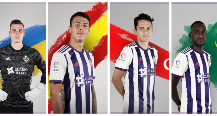 Los internacionales del Real Valladolid // Foto: Real Valladolid