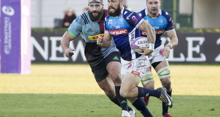 Hayward in azione (foto: twitter - @Harlequins)