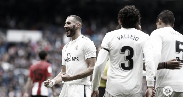 Karim Benzema, único goleador en el Real Madrid - Athletic Club y pichichi del equipo blanco | Foto: LaLiga.es