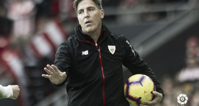 Berizzo durante el partido ante el Valencia | Fotografía: LaLiga