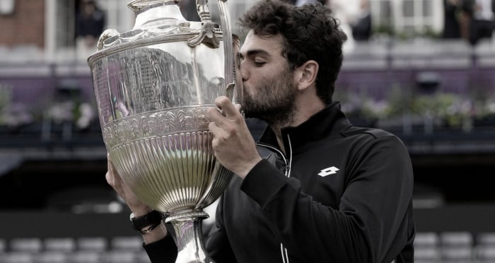 Berrettini corona su gran momento en Queen's