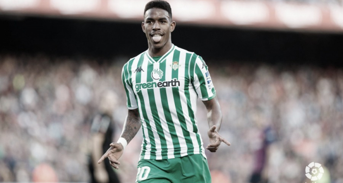 Junior celebrando un gol vs Barcelona / Foto: LaLiga