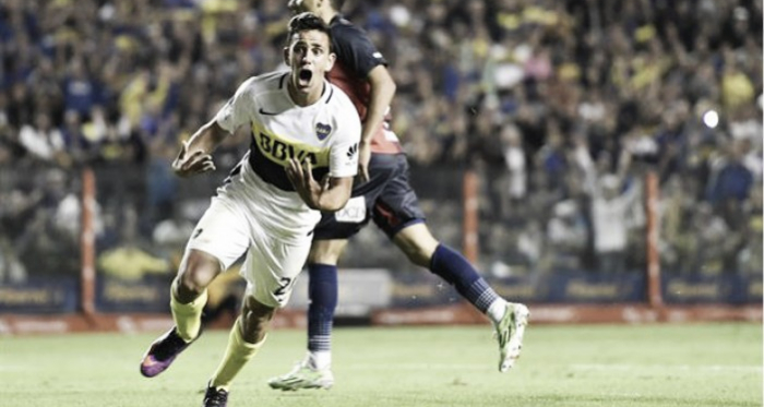 La imagen del fin de semana. A los 18 años y en su primer partido como titular, Gonzalo Maroni fue un factor clave en el triunfo ante Arsenal. Fuente: La Nación