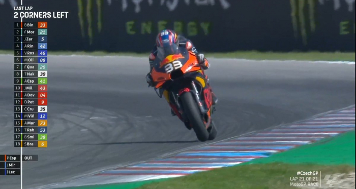 Binder vince, vince la KTM. Buio Quartararo e Vinales