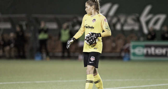 Aubrey Bledsoe against the Portland Thorns | Photo: NWSLsoccer.com