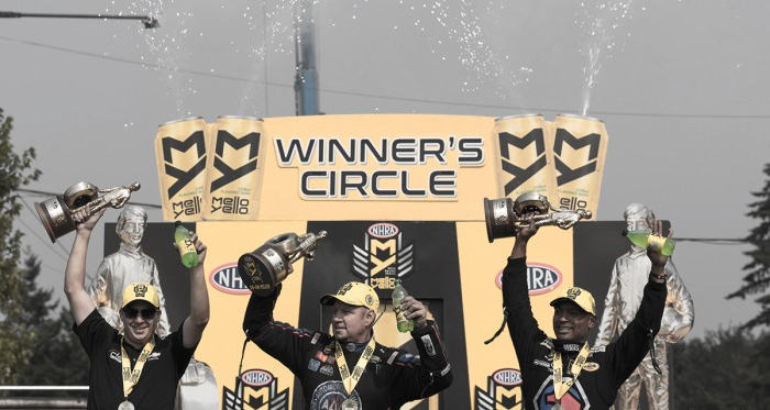 The victors in victory lane after the race on Sunday | Source: Brandon Farris - VAVEL USA