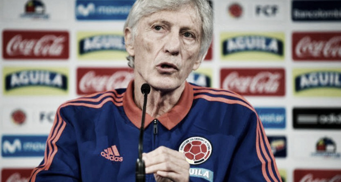 José Pekerman en conferencia de prensa / FOTO: Selección Colombia