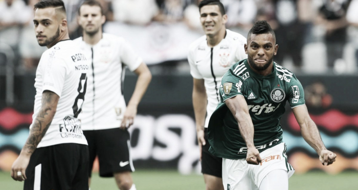 Borja comemorando um de seus gols pelo Palmeiras (Foto: Divulgação/Palmeiras)