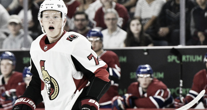 Brady Tkachuk Ottawa Senators. (Photo courtesy of Sportsnet.ca)
