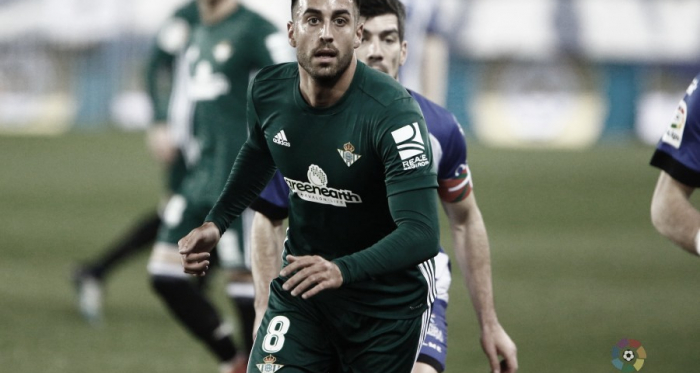 Camarasa disputando un partido con el Real Betis. / Foto: LaLiga