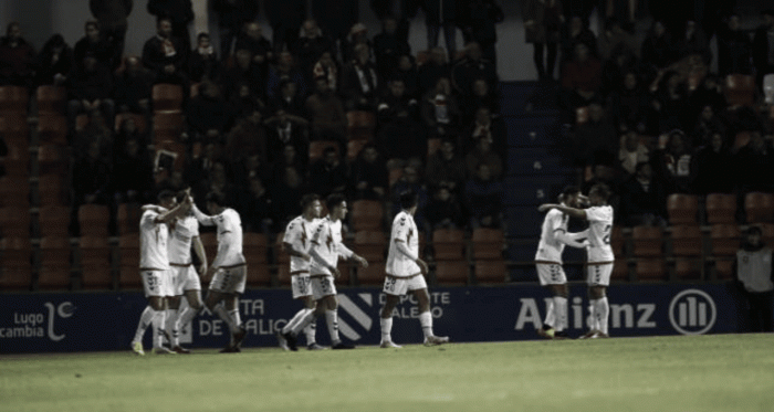 Celebración de gol del Rayo Majadahonda. www.laliga.es