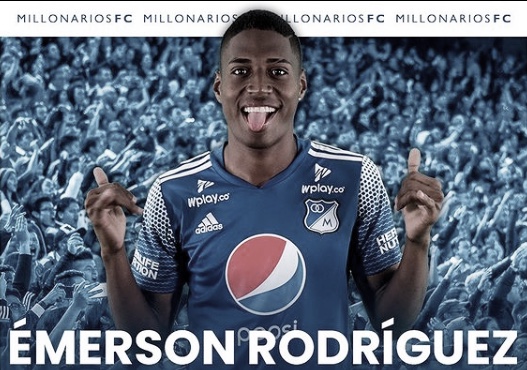 Emerson Rivaldo Rodríguez, jugador destacado de Millonarios ante Envigado FC