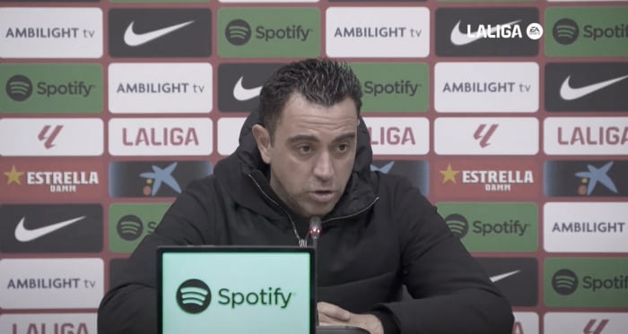 Xavi: "Estamos intensos con el compromiso del club"