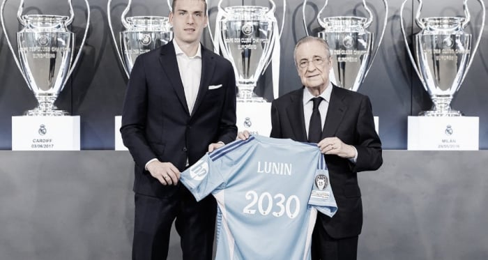 Andriy Lunin renueva con el Real Madrid hasta 2030