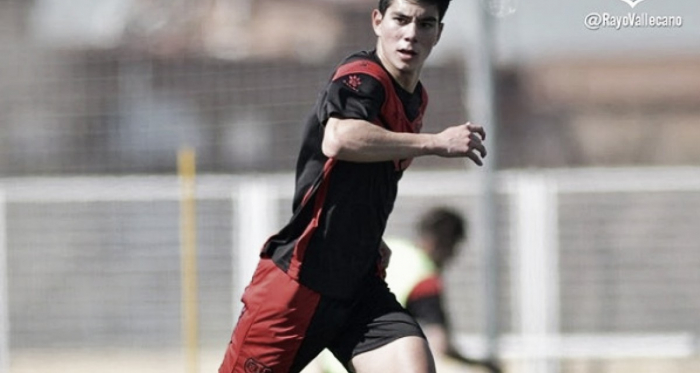 Fernando Macías en un entreno | Fotografía: Rayo Vallecano
