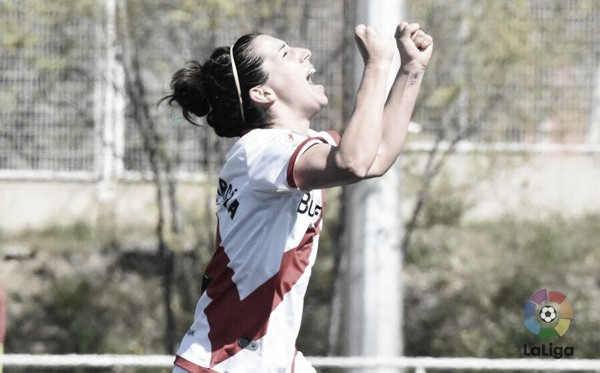 Pilar García celebrando un gol | Fotografía: La Liga