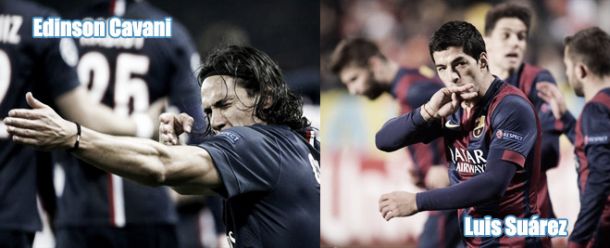 Edinson Cavani y Luis Suárez marcaron para sus equipos. Foto: Franco Saxlund.