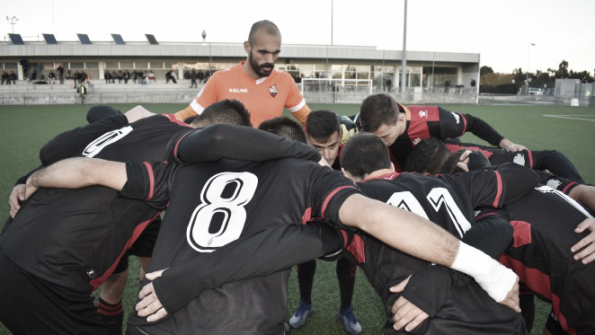 Los jugadores del CF Reus B antes de disputar un partido | Foto: CF Reus