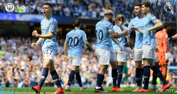Premier League- Al City basta Foden, Tottenham battuto di misura all'Etihad