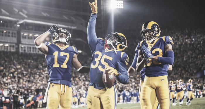 C.J. Anderson celebrando un touchdown (foto: www.therams.com) 