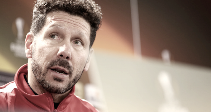 Simeone: &quot;No pensamos si somos favoritos en la Europa League&quot;