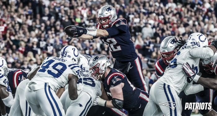 Tom Brady consiguió su pase 500 de touchdown // Foto: Patriots