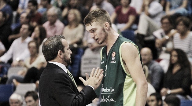 Domantas Sabonis en su debut con el Unicaja en la ACB