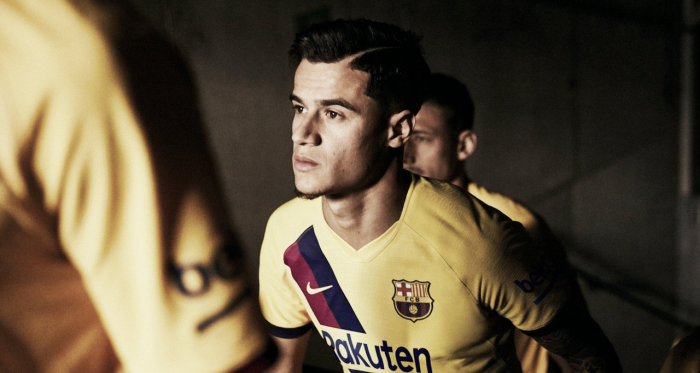 Coutinho y Lenglet en la imagen promocional de la segunda equipación. FOTO: FC Barcelona.