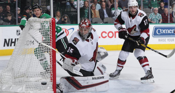 Darcy Kuemper saw five goals go past him. (Photo: NHL.com)