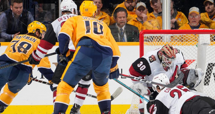 Calvin Pickard was forced to make 42 saves but it was not enough to avoid the loss. (Photo: NHL.com)