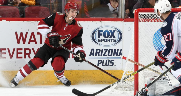Clayton Keller and the rest of the forward unit had a night to forget. (Photo: NHL.com)