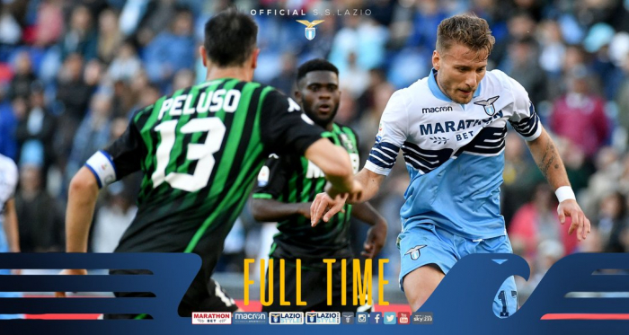Serie A- Lulic all'ultimo respiro evita il disastro, un Sassuolo cinico blocca la Lazio all'Olimpico (2-2)
