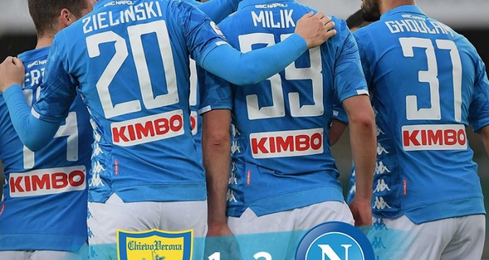 Serie A - Il Chievo è in B: il Napoli vince 1-3 e si prepara per l'Arsenal