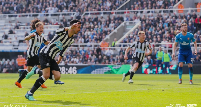 Il Newcastle può festeggiare la vittoria. Fonte: https://twitter.com/NUFC