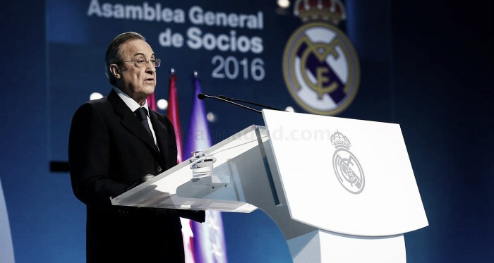 Florentino Pérez, optimista en la Asamblea: &quot;Vivimos uno de los mejores momentos de nuestra historia&quot;