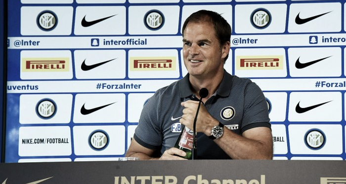Frank de Boer: "Non penso all'esonero, voglio vincere domani, credo ancora in questo progetto"