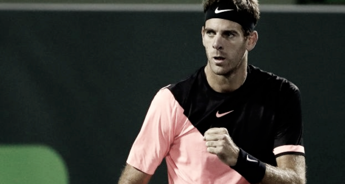 Del Potro massacra Nishikori, vence a 13° seguida e vai às oitavas em Miami
