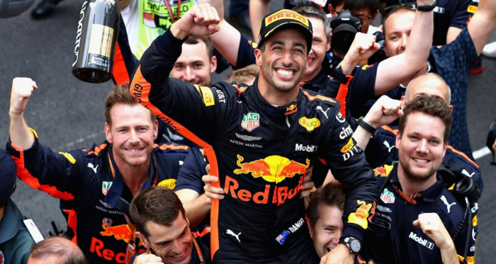 Daniel Ricciardo vince il GP di Monaco, Vettel secondo, Hamilton terzo