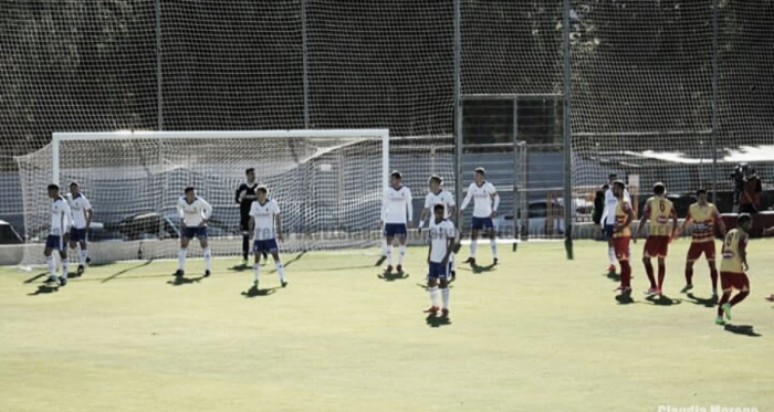 Foto en un partido del Deportivo Aragón (Foto: Claudia Moreno)