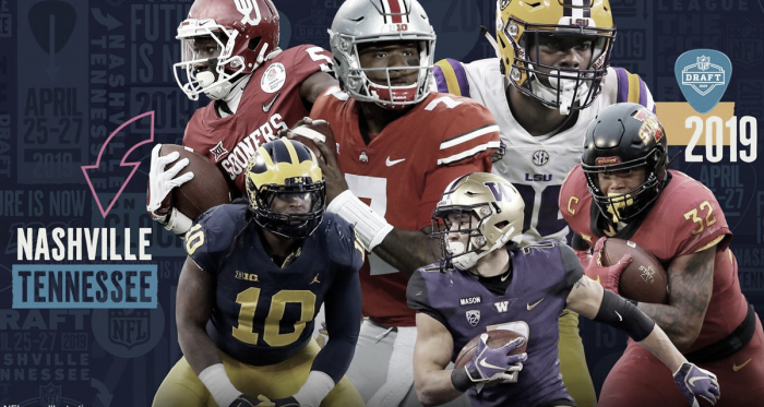 prospectos elegidos en el Draft 2019 (foto NFL.com)