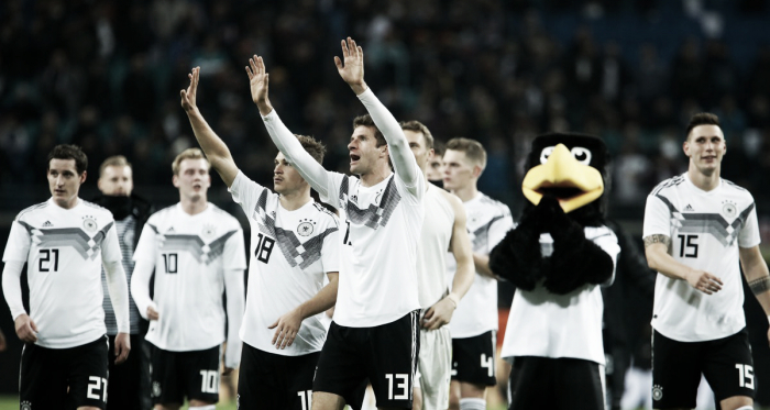 Alemania ganó y goleó en su patio | Foto: @DFB_Team_ES