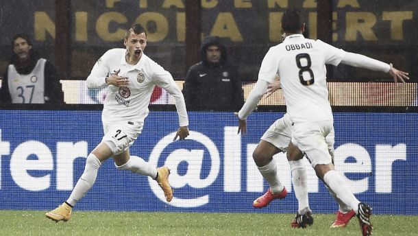 Nico López celebrando su gol al Inter en el minuto 89 (FOTO:espnfc).