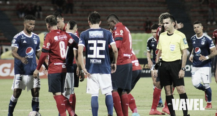 El DIM le quitó un invicto de 18 partidos oficiales a Millonarios. | Foto: VAVEL Colombia - Daniela Paniagua