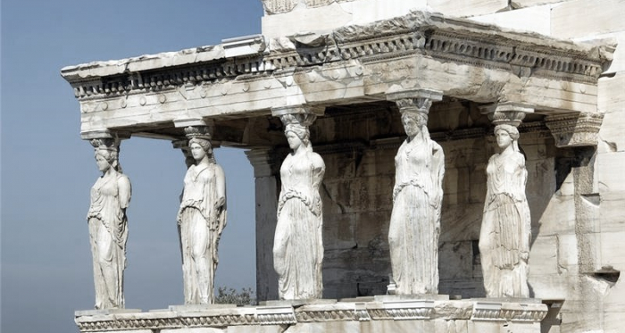 Columnas de la Acrópolis de Atenas. Fotografía obtenida de studyguide.com.