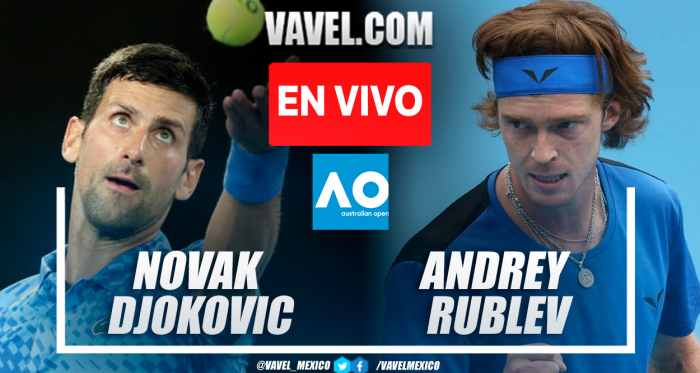 Resumen y mejores momentos del Novak Djokovic 3-0 Andrey Rublev en Open Australia