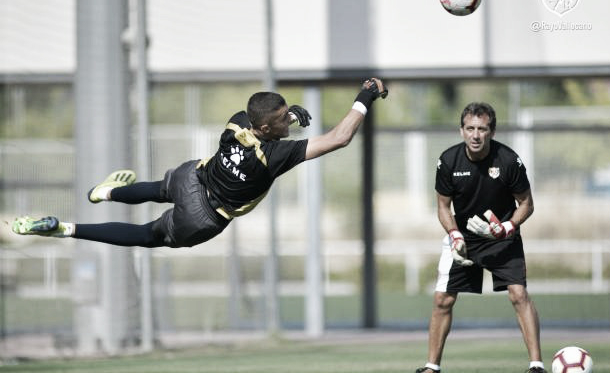 Miguel Morro durante un entrenamiento | Fotografía: Rayo Vallecano S.A.D.