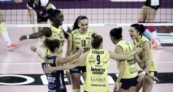 Volley - l'Imoco sul velluto: Pomì schiantata, 0-3