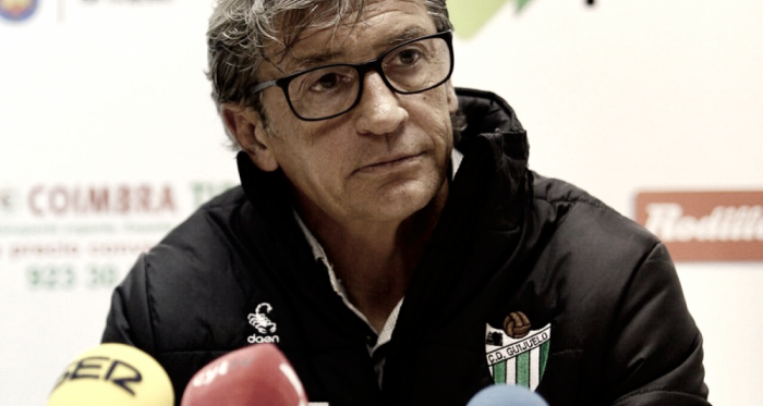 Jordi Fabregat en rueda de prensa | Foto: CD Guijuelo